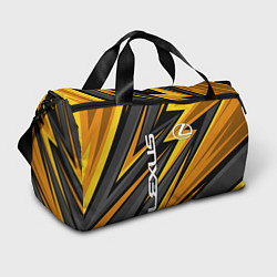 Спортивная сумка Лексус - желтая спортивная абстракция