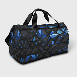 Сумки спортивные Blue black texture, цвет: 3D-принт