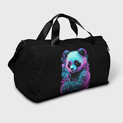 Спортивная сумка Панда в неоновом свете