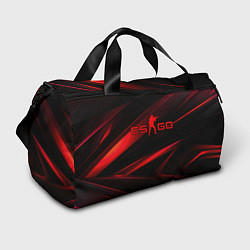Спортивная сумка CSGO red black logo