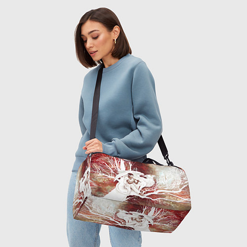 Спортивная сумка Слепой флейтист и белый грифон / 3D-принт – фото 4