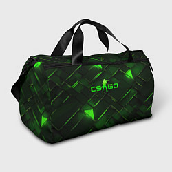 Сумки спортивные CSGO green abstract elements, цвет: 3D-принт