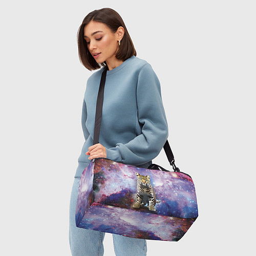 Спортивная сумка Space leopard / 3D-принт – фото 4