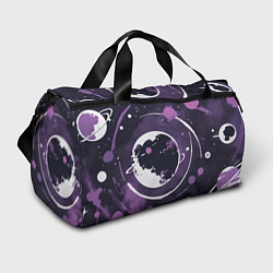 Спортивная сумка Фиолетовый космос - нейросеть
