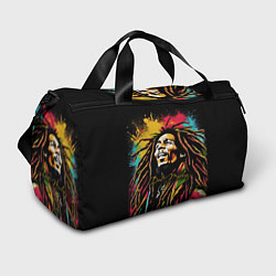 Спортивная сумка Боб Марли в стиле арт