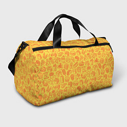 Спортивная сумка Фастфуд - жёлтый
