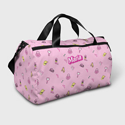 Спортивная сумка Имя Мария в стиле барби - розовый паттерн аксессуа