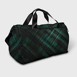 Спортивная сумка Тёмно-зелёная шотландская клетка
