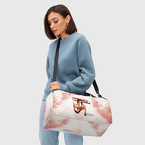 Спортивная сумка Девушка любит рок / 3D-принт – фото 4