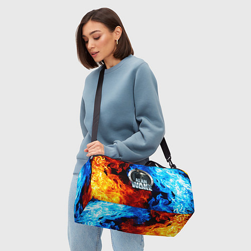Спортивная сумка Alan Wake огни / 3D-принт – фото 4