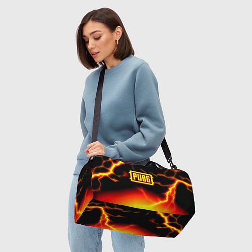 Спортивная сумка PUBG огненный шторм из молний / 3D-принт – фото 4