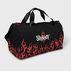 Сумки спортивные Slipknot в огне, цвет: 3D-принт