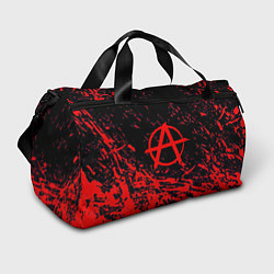 Спортивная сумка Анархия красные абстрактные краски