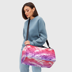 Сумки спортивные Сине-красная абстракция, цвет: 3D-принт — фото 2
