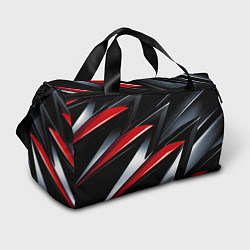 Спортивная сумка Red black abstract