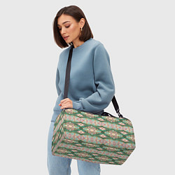 Сумки спортивные Орнамент зеленый мелкий икат, цвет: 3D-принт — фото 2