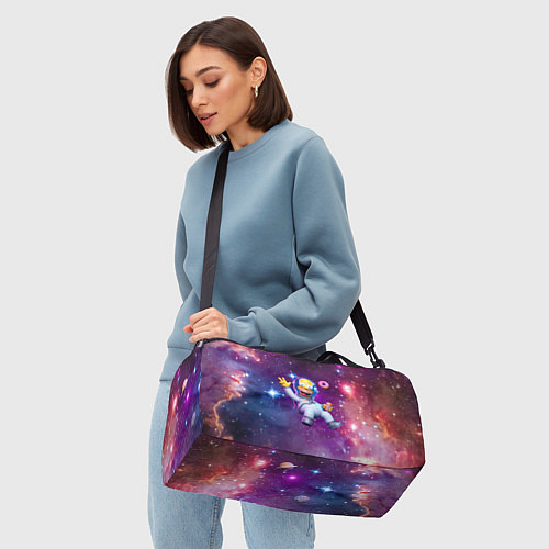 Спортивная сумка Homer Simpson in space - ai art / 3D-принт – фото 4