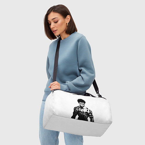 Спортивная сумка Гигачад Суккуна - Магическая битва / 3D-принт – фото 4