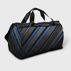 Спортивная сумка Black blue lines
