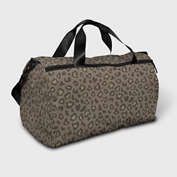 Спортивная сумка Темный леопардовый узор