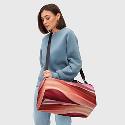 Сумки спортивные Нежная персиковая абстракция, цвет: 3D-принт — фото 2