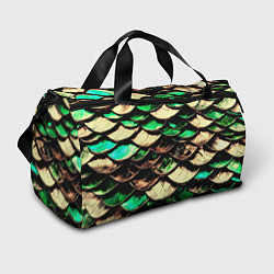 Спортивная сумка Чешуя зеленого дракона