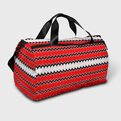 Спортивная сумка White and red stripes
