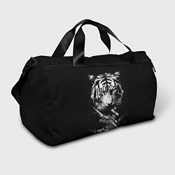 Спортивная сумка Тигр с винтовкой