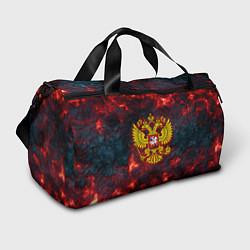 Спортивная сумка Герб РФ лава огненный герб
