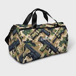 Спортивная сумка Counter Strike - pixel military pattern