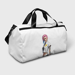 Спортивная сумка Девушка в белом Cyberpunk 2077