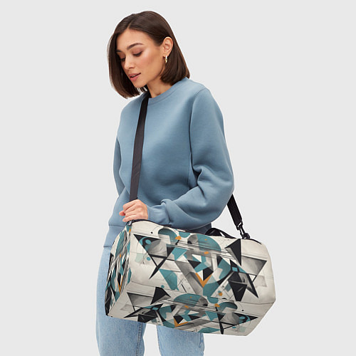 Спортивная сумка Три человека авангард / 3D-принт – фото 4