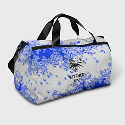 Спортивная сумка Ведьмак 2077 краски голубые