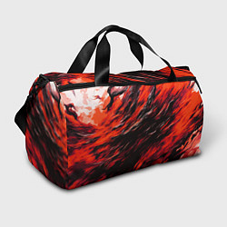 Спортивная сумка Чёрная и красная буря