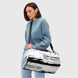 Сумки спортивные Deathloop чёрные краски, цвет: 3D-принт — фото 2