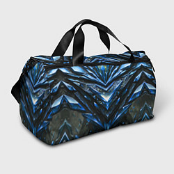 Спортивная сумка Синие драгоценные кристаллы