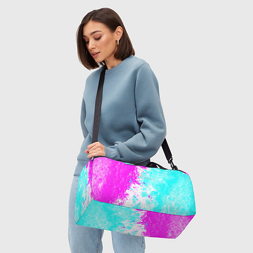 Спортивная сумка New world неоновые краски / 3D-принт – фото 4