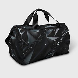 Спортивная сумка Black luxury abstract