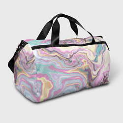 Спортивная сумка Мрамор узор разноцветный