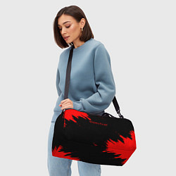 Сумки спортивные Биомутант краски красные, цвет: 3D-принт — фото 2