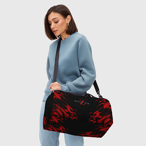 Спортивная сумка World war z текстура геометрия / 3D-принт – фото 4