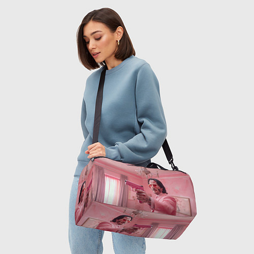 Спортивная сумка Джон Уик в розовом костюме / 3D-принт – фото 4