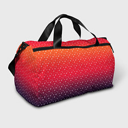 Спортивная сумка Градиент оранжево-фиолетовый со звёздочками