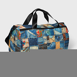 Спортивная сумка Vanguard denim patchwork - ai art