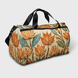 Спортивная сумка Мозаика осенняя листва в теплых тонах
