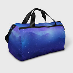 Спортивная сумка Синий космос и звезды