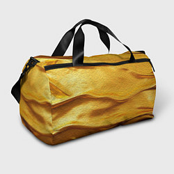 Спортивная сумка Золотая поверхность с волнами и рябью