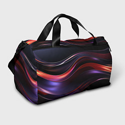 Спортивная сумка Темные волнистые абстрактные линии