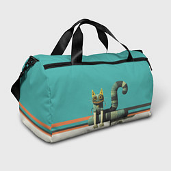 Спортивная сумка Механический зеленый кот