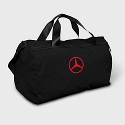 Сумки спортивные Mercedes logo red, цвет: 3D-принт